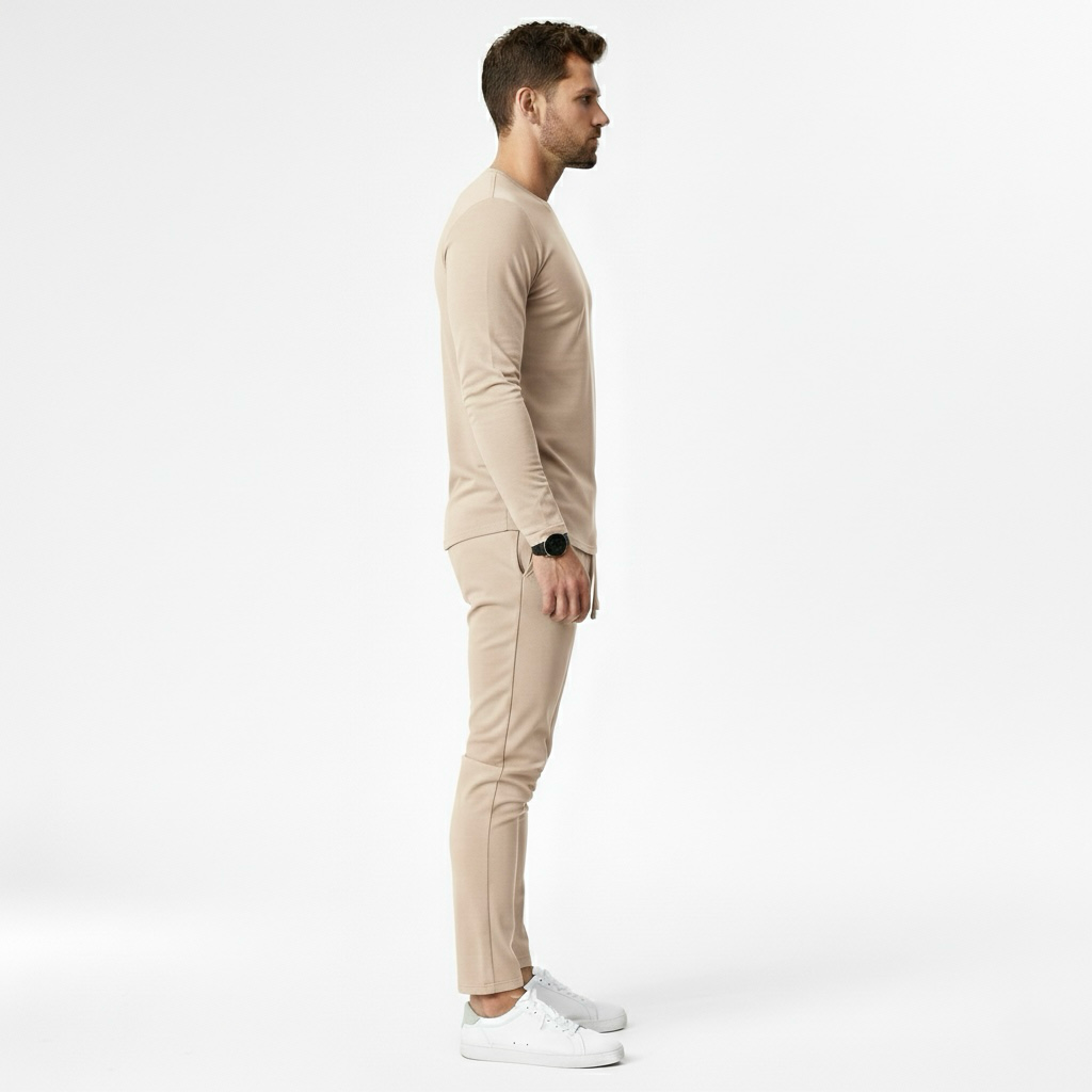 Conjunto de chándal para hombre con sudadera y joggers para una comodidad informal