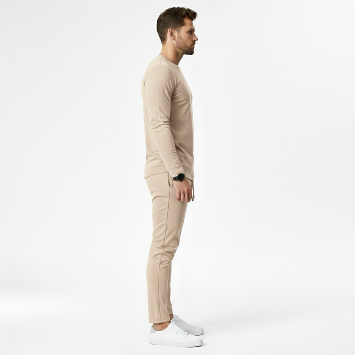 Conjunto de chándal para hombre con sudadera y joggers para una comodidad informal