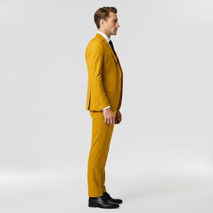 Férfi 3 részes formális öltöny zakóval, mellénnyel és nadrággal