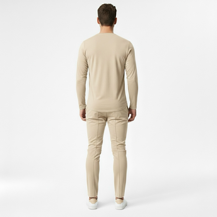 Conjunto de chándal para hombre con sudadera y joggers para una comodidad informal