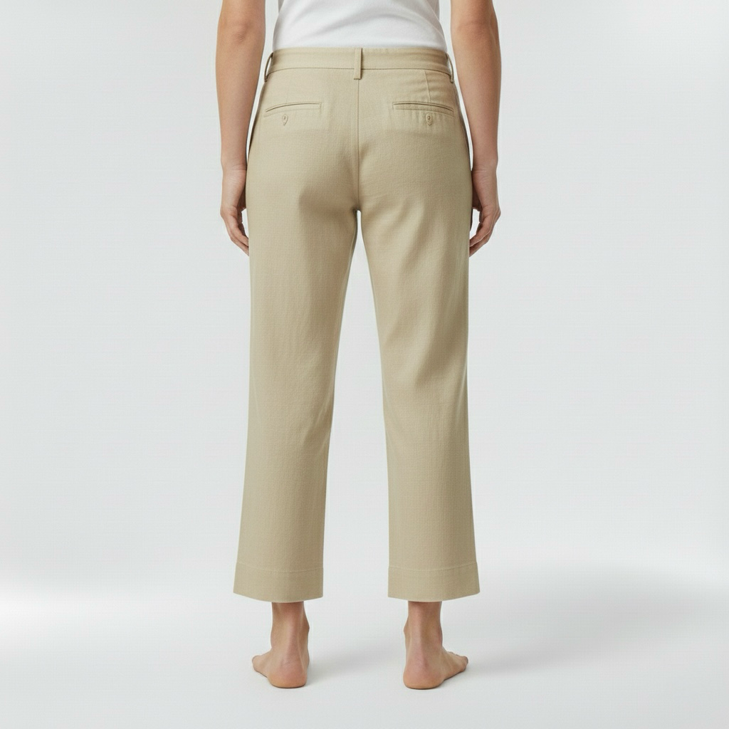 Pánské lněné kalhoty rovného střihu pro každodenní nošení