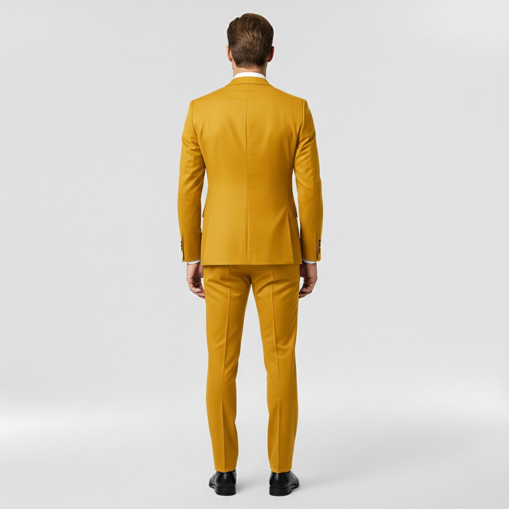 Férfi 3 részes formális öltöny zakóval, mellénnyel és nadrággal