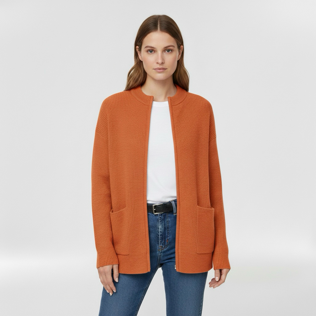 Dámský svetr na zip, ideální na přechodné období