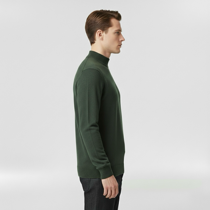 Lekki dzianinowy sweter z okrągłym dekoltem do codziennego użytku