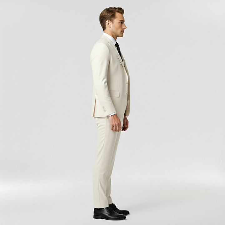 Férfi 3 részes formális öltöny zakóval, mellénnyel és nadrággal