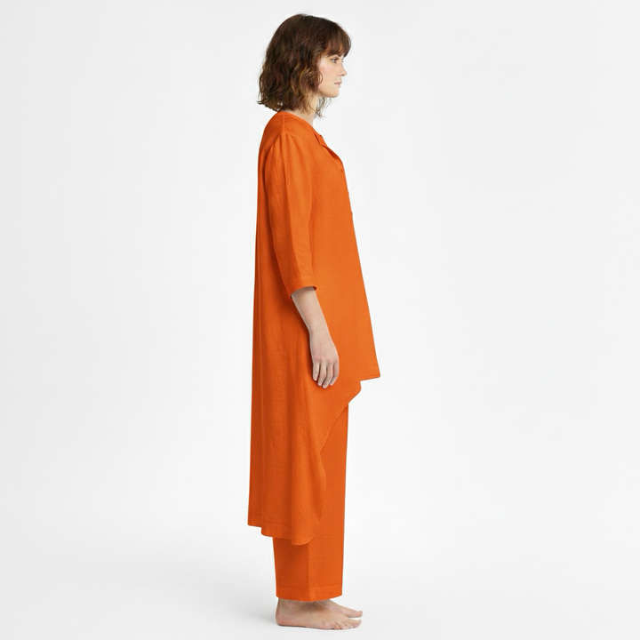 Dámská dvoudílná souprava s tunikou a kalhotami na každý den