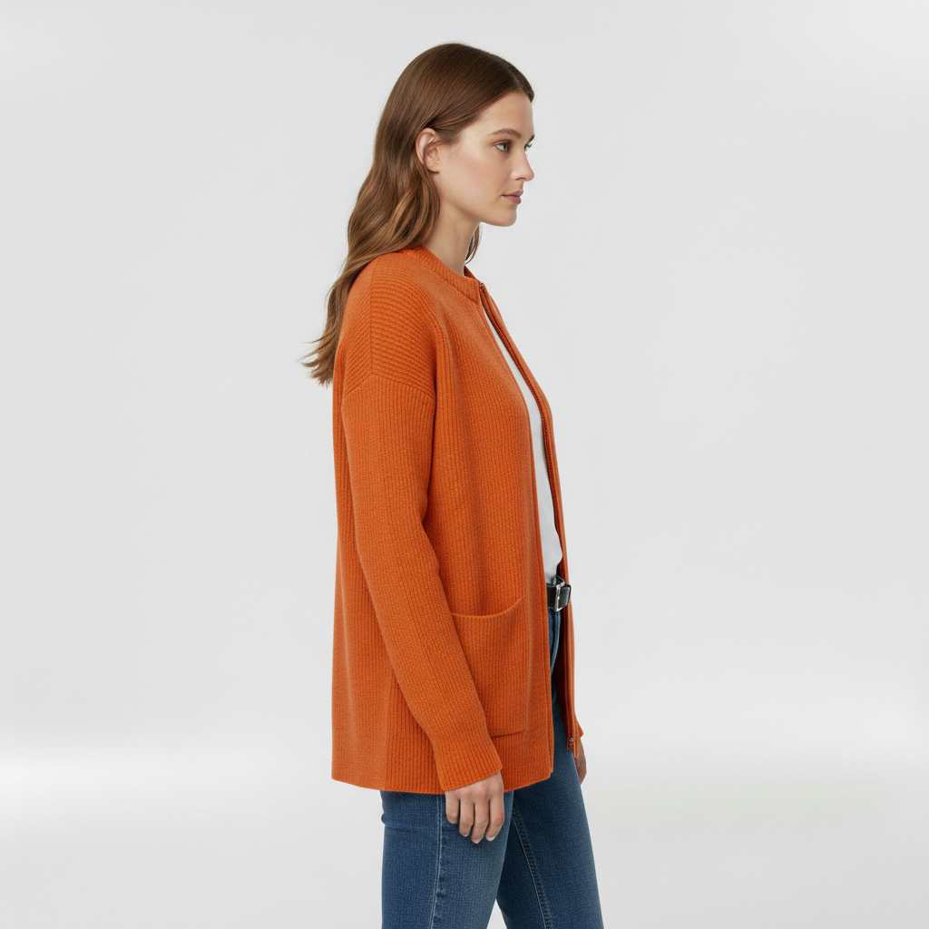Dámský svetr na zip, ideální na přechodné období