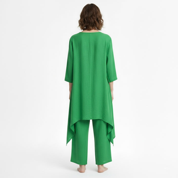 Dámská dvoudílná souprava s tunikou a kalhotami na každý den