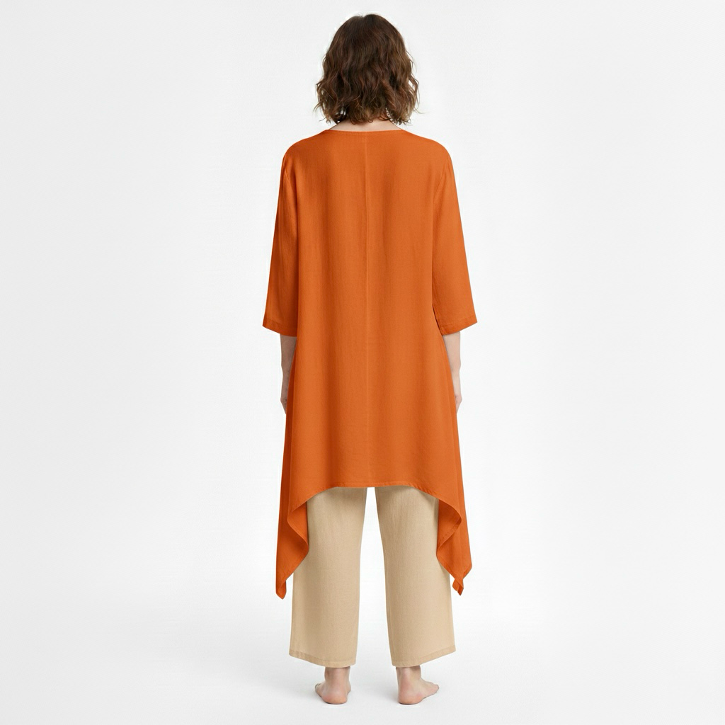 Dámská dvoudílná souprava s tunikou a kalhotami na každý den