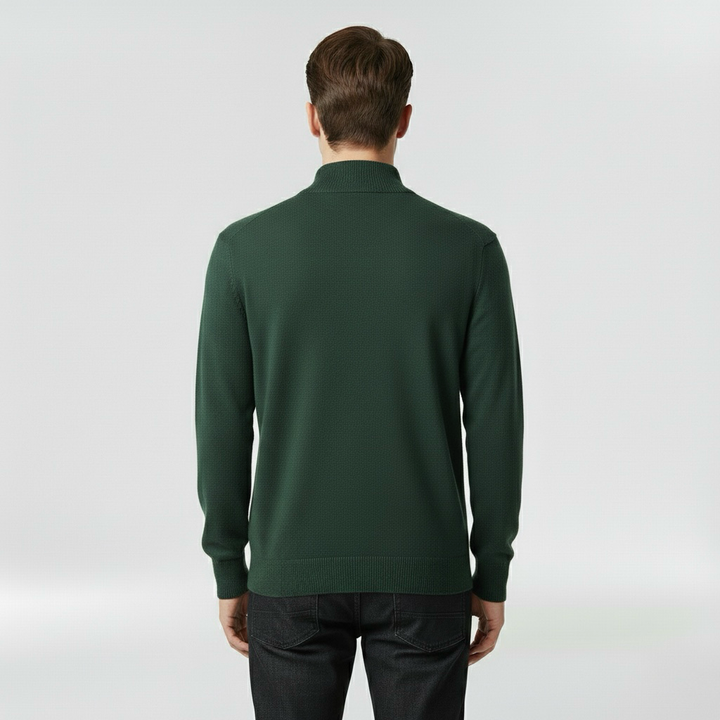 Lekki dzianinowy sweter z okrągłym dekoltem do codziennego użytku