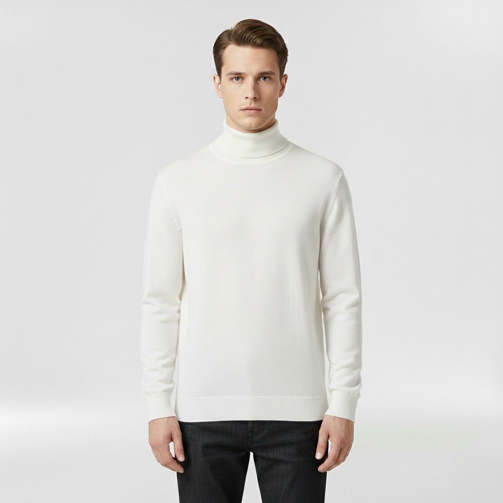 Lekki dzianinowy sweter z okrągłym dekoltem do codziennego użytku