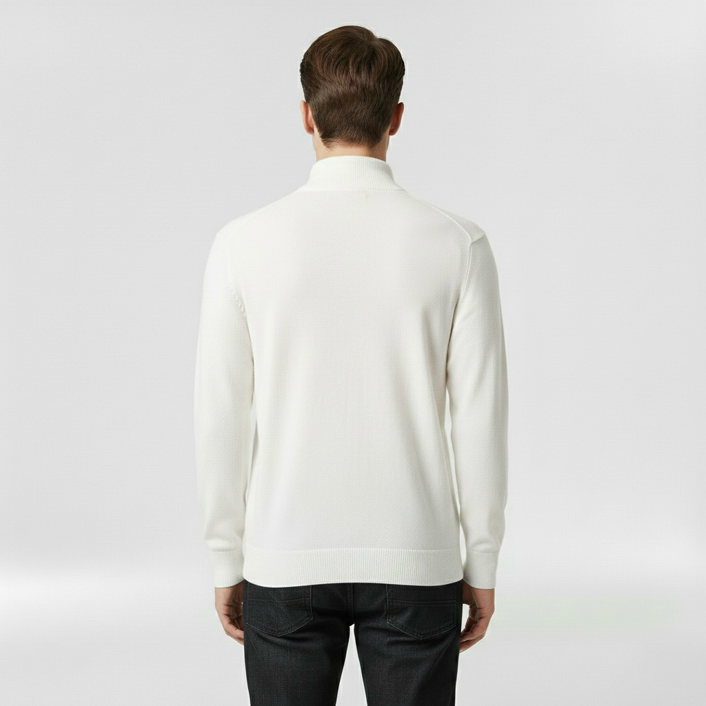 Lekki dzianinowy sweter z okrągłym dekoltem do codziennego użytku