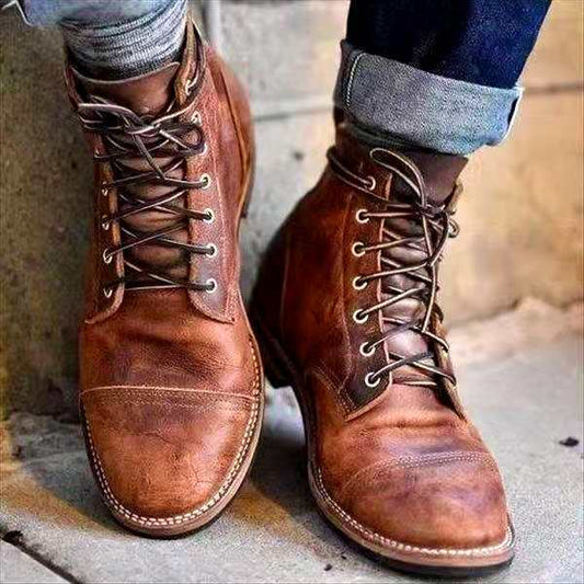 Varlenzio Botas Hombre | Botas para Hombre con Cordones