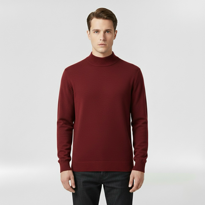 Lekki dzianinowy sweter z okrągłym dekoltem do codziennego użytku