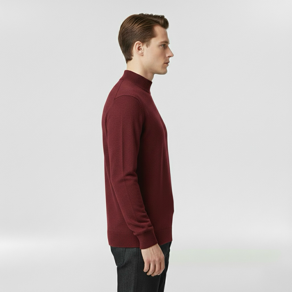 Lekki dzianinowy sweter z okrągłym dekoltem do codziennego użytku