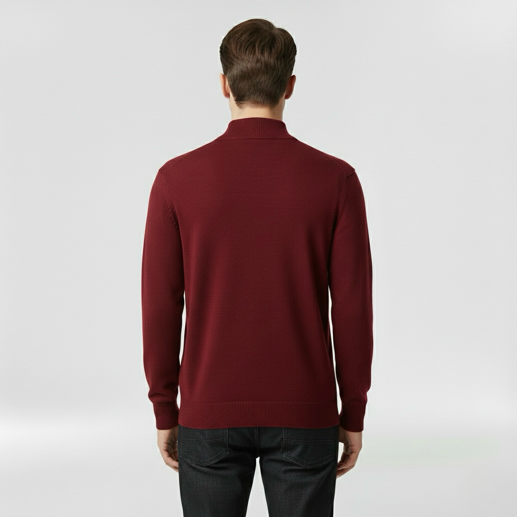 Lekki dzianinowy sweter z okrągłym dekoltem do codziennego użytku