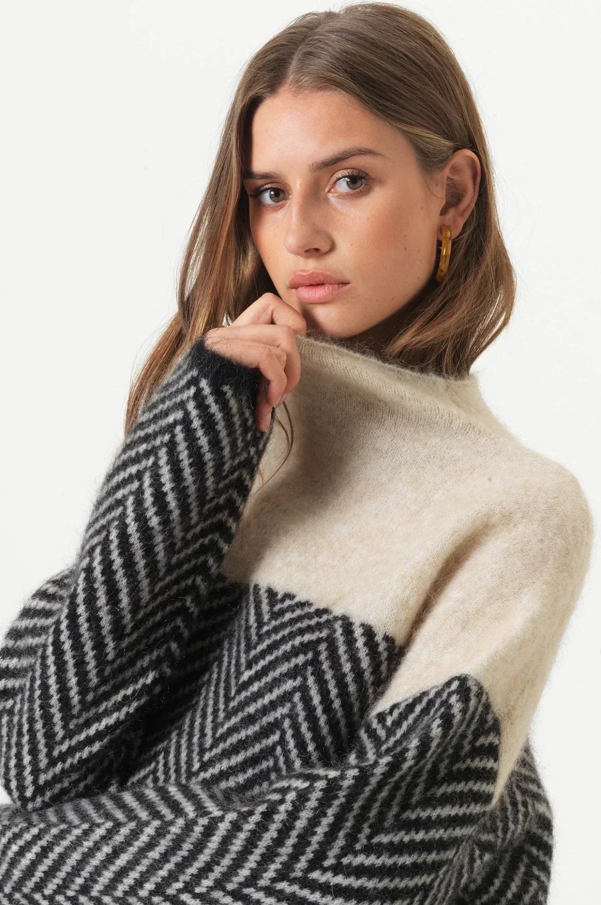 Adelie Suéter Mujer | Jersey de Invierno con Cuello Alto
