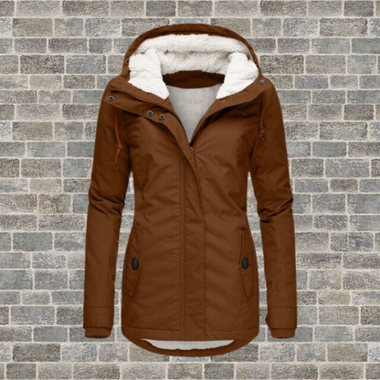 Elara Chaqueta de Invierno con Capucha para Mujer | Abrigo Cálido