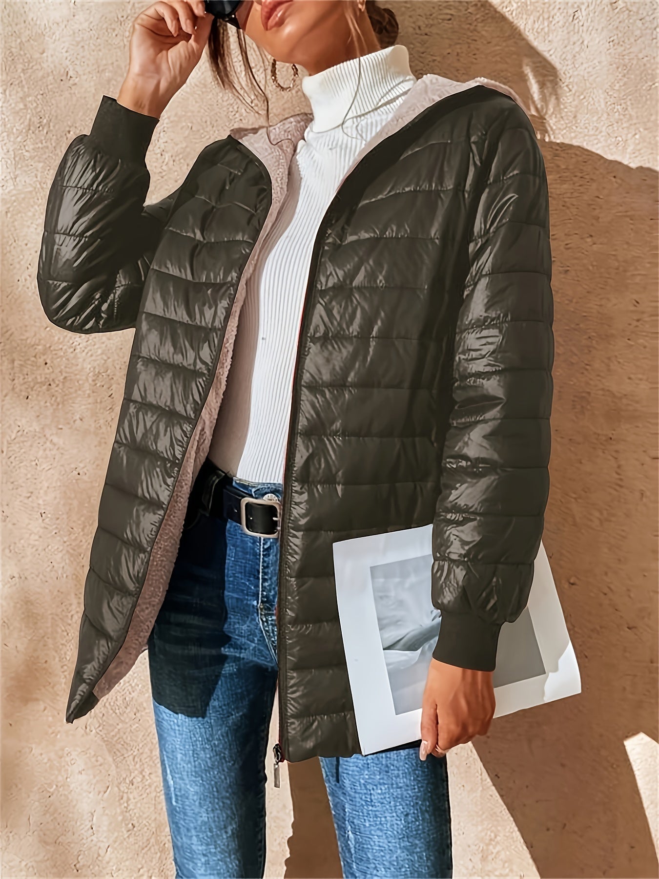 Lioren Chaqueta Mujer | Chaqueta de Invierno con Cierre Frontal