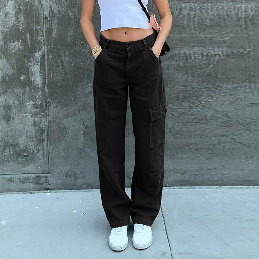Women's Casual Cotton Cargo Pants – Stylish Everyday Wear-Metro Lane Plaza