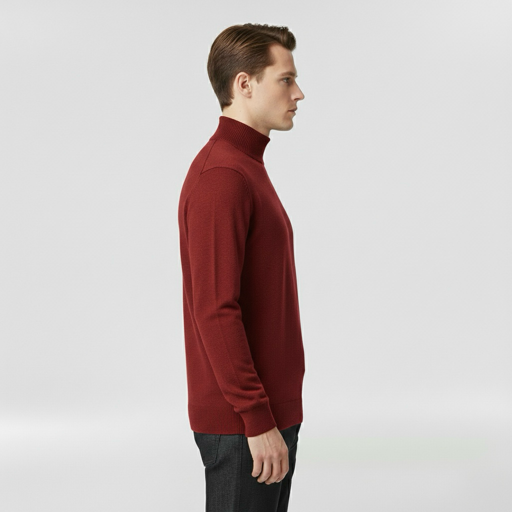 Lekki dzianinowy sweter z okrągłym dekoltem do codziennego użytku