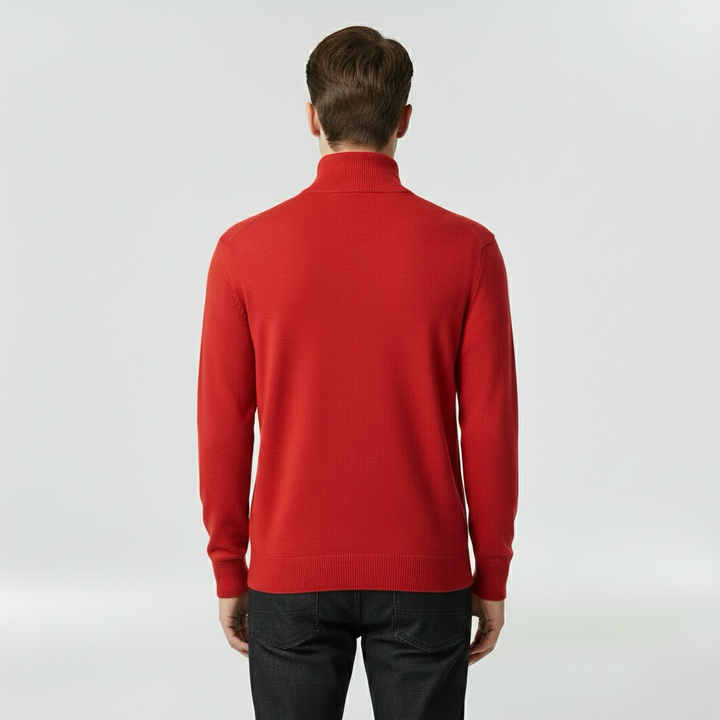 Lekki dzianinowy sweter z okrągłym dekoltem do codziennego użytku