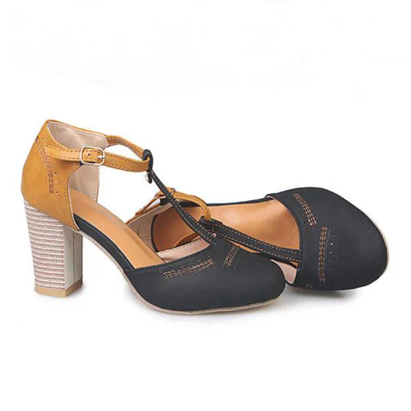 Comfortable Orthopedic Women's Shoes with Wide Heel – Slip-On Closed Shoes, Elegant with Support for Long Walks and Pain Relief