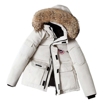 Chaqueta Parka con Capucha de Piel Templada para Hombre | Clásico de Invierno