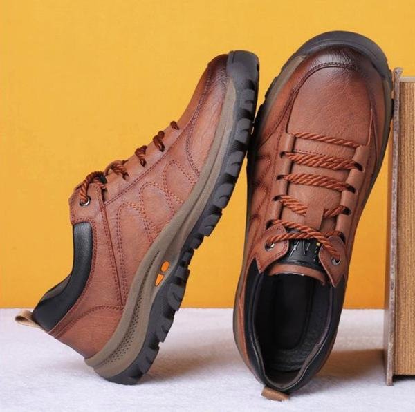 Chaussures orthopédiques en cuir pour homme