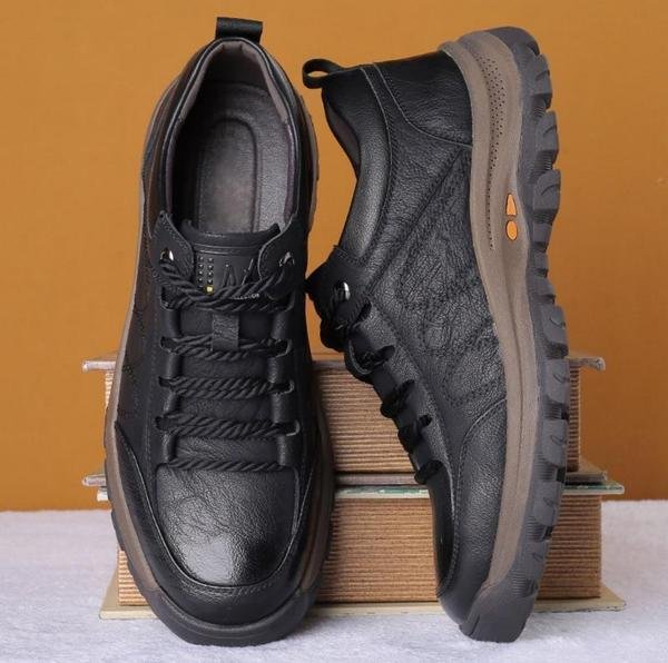 Chaussures orthopédiques en cuir pour homme