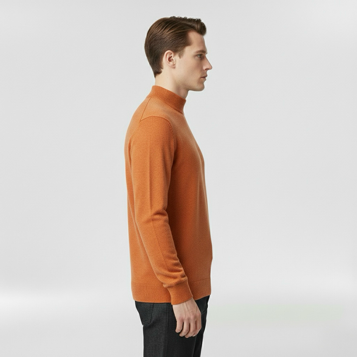 Lekki dzianinowy sweter z okrągłym dekoltem do codziennego użytku