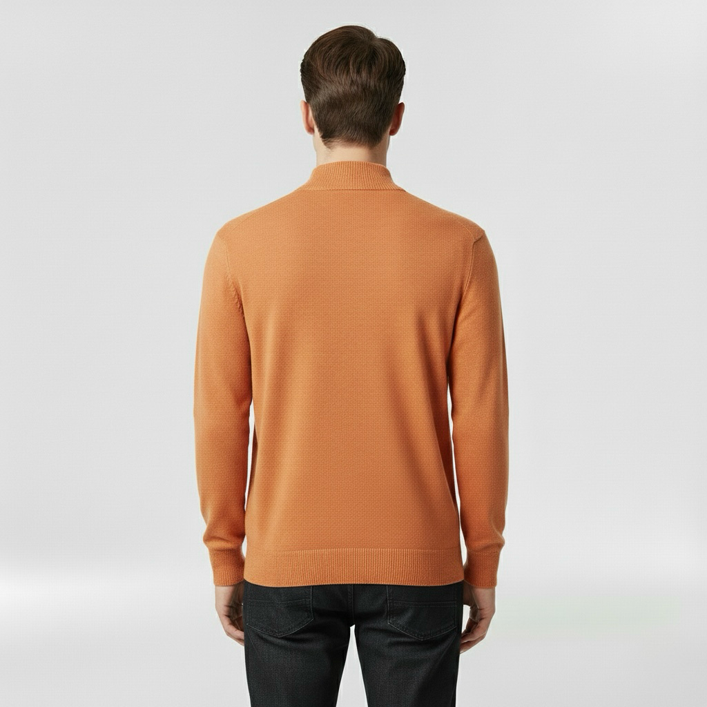 Lekki dzianinowy sweter z okrągłym dekoltem do codziennego użytku