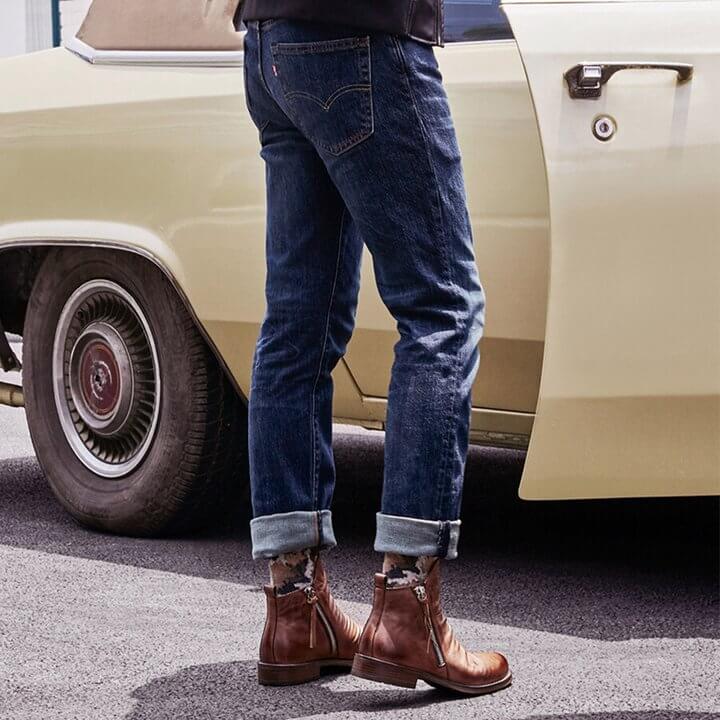 Botas de Cuero Casual para Hombre | Diseño Vintage con Cremallera