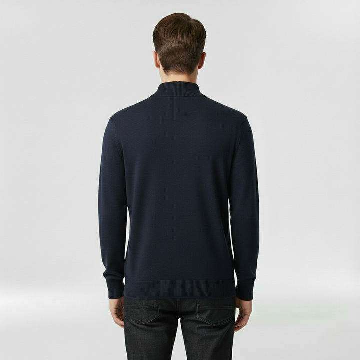 Lekki dzianinowy sweter z okrągłym dekoltem do codziennego użytku