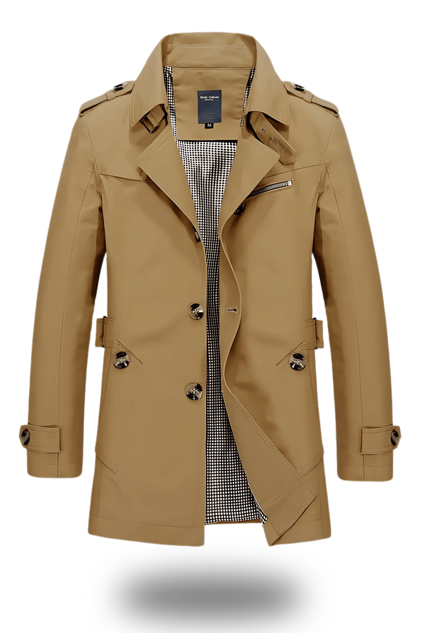 Abrigo Trench Clásico para Hombre | Chaqueta Ligera de Primavera