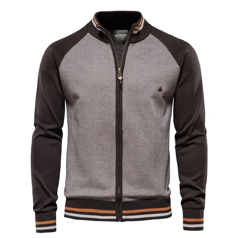 Chaqueta de Punto Slim-Fit para Hombre | Casual Ligera con Cremallera