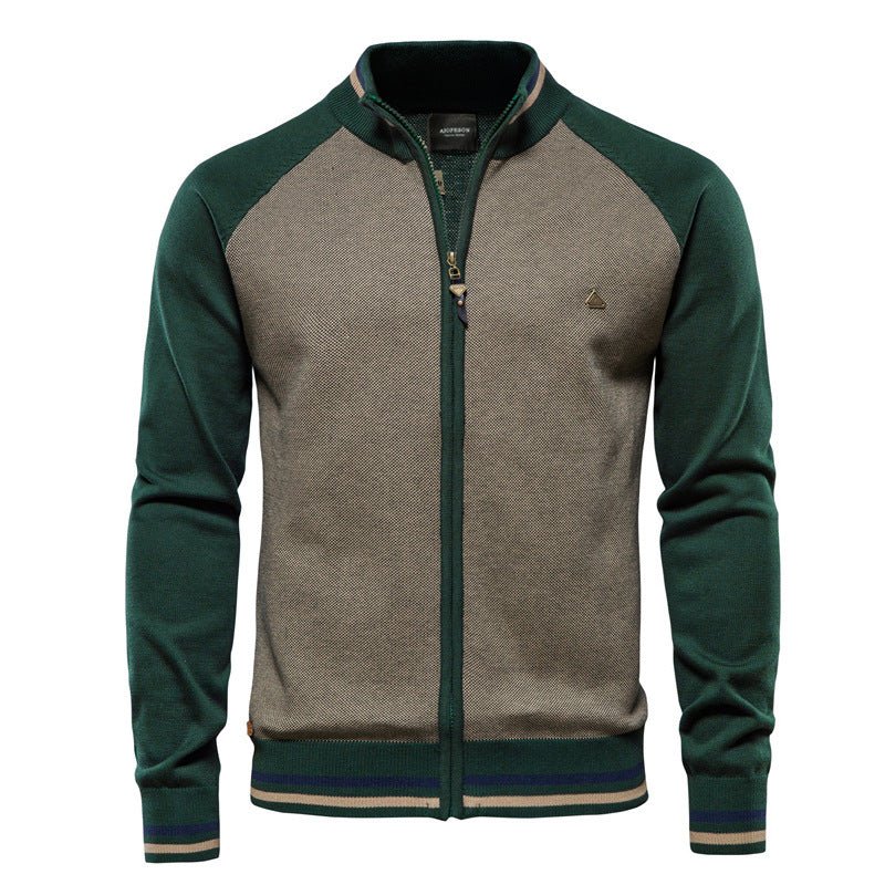 Chaqueta de Punto Slim-Fit para Hombre | Casual Ligera con Cremallera