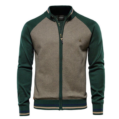 Chaqueta de Punto Slim-Fit para Hombre | Casual Ligera con Cremallera