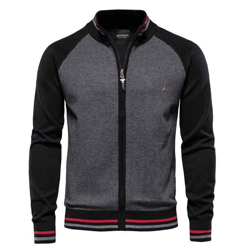 Chaqueta de Punto Slim-Fit para Hombre | Casual Ligera con Cremallera