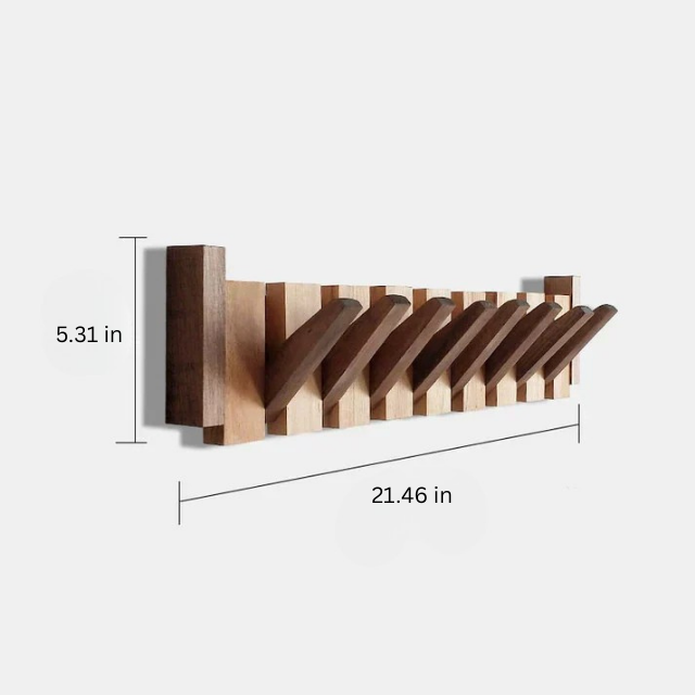 Perchero de Pared Inspirado en Piano Organizador Moderno