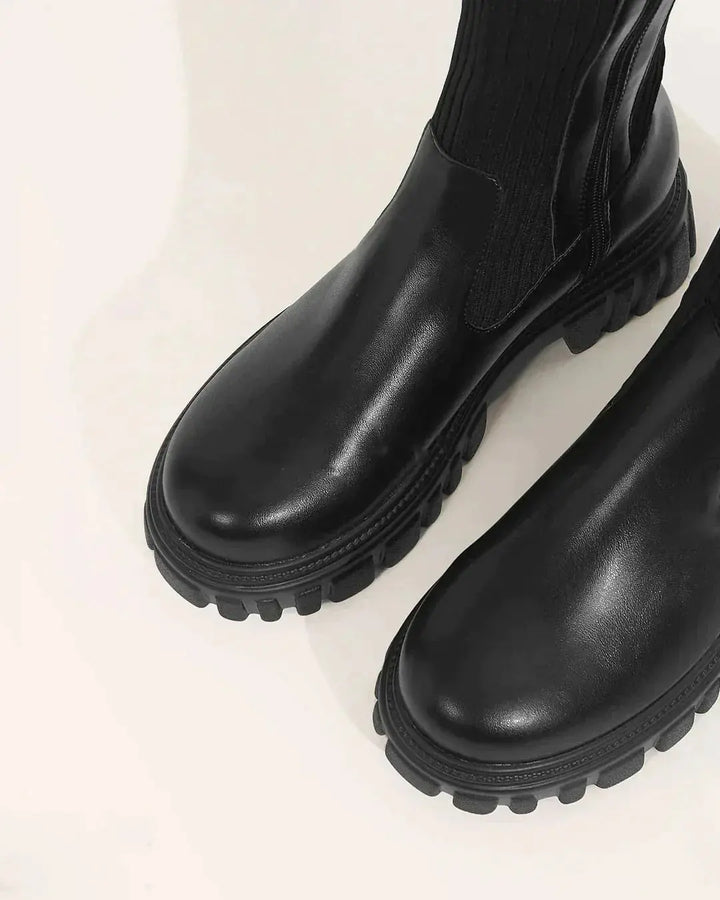 Abvielle Cizme Femei | Cizme Înalte de Iarnă cu Design Închis