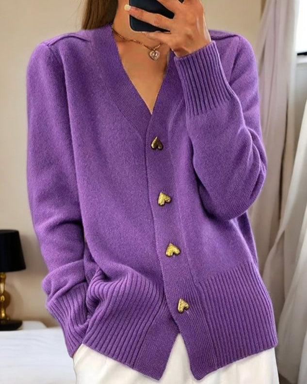 Cardigan in Maglia con Scollo a V per Donne | Maglione Morbido ed Elegante