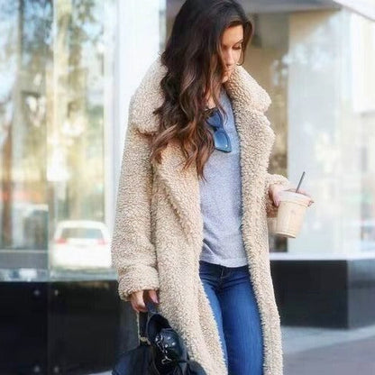 Abrigo Largo de Teddy para Mujeres | Cálido Invierno