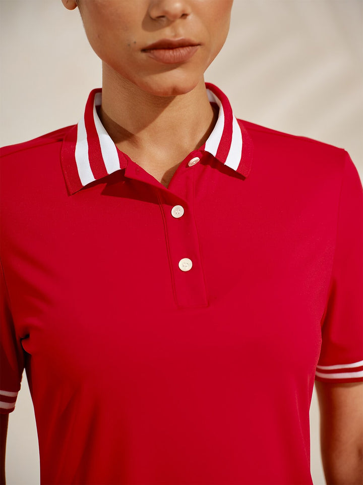 Pánské golfové polo s ochranou proti slunci UPF50+ | Prodyšné a lehké sportovní tričko s krátkým rukávem na léto