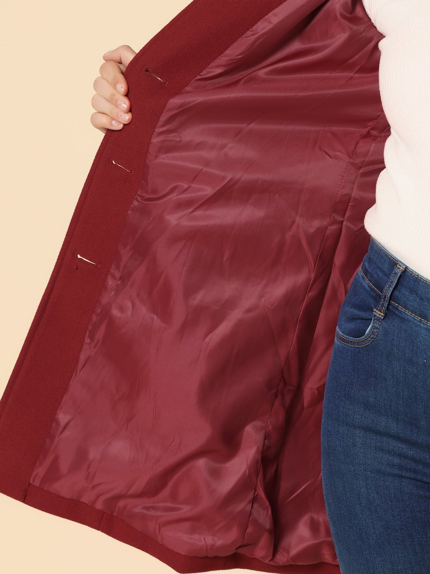 Abrigo de Invierno para Mujeres con Cierre de Botones | Clásico y Elegante