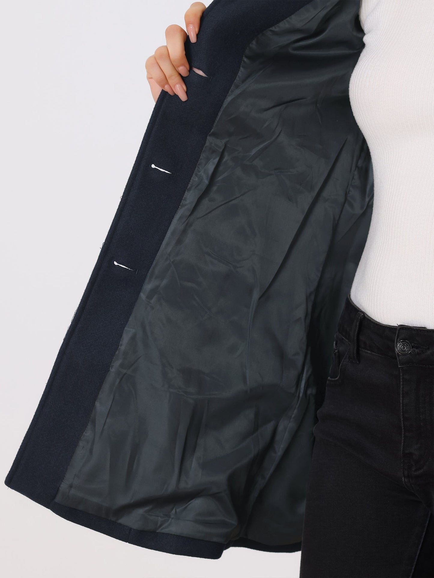 Abrigo de Invierno para Mujeres con Cierre de Botones | Clásico y Elegante