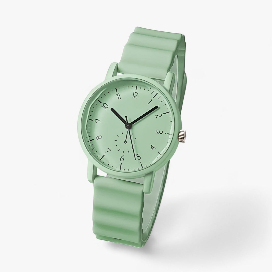 Reloj Jelly Mina – Reloj de Cuarzo Colorido con Elegante Correa de Silicona en Olas