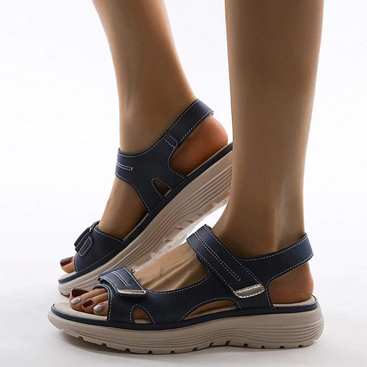 Sandalias ortopédicas para mujer con soporte de arco y tiras ajustables