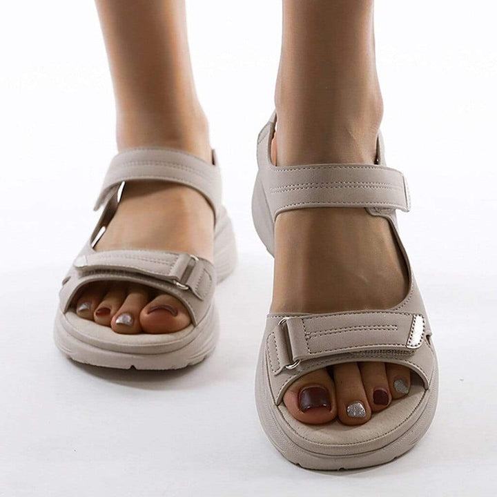 Sandalias ortopédicas para mujer con soporte de arco y tiras ajustables