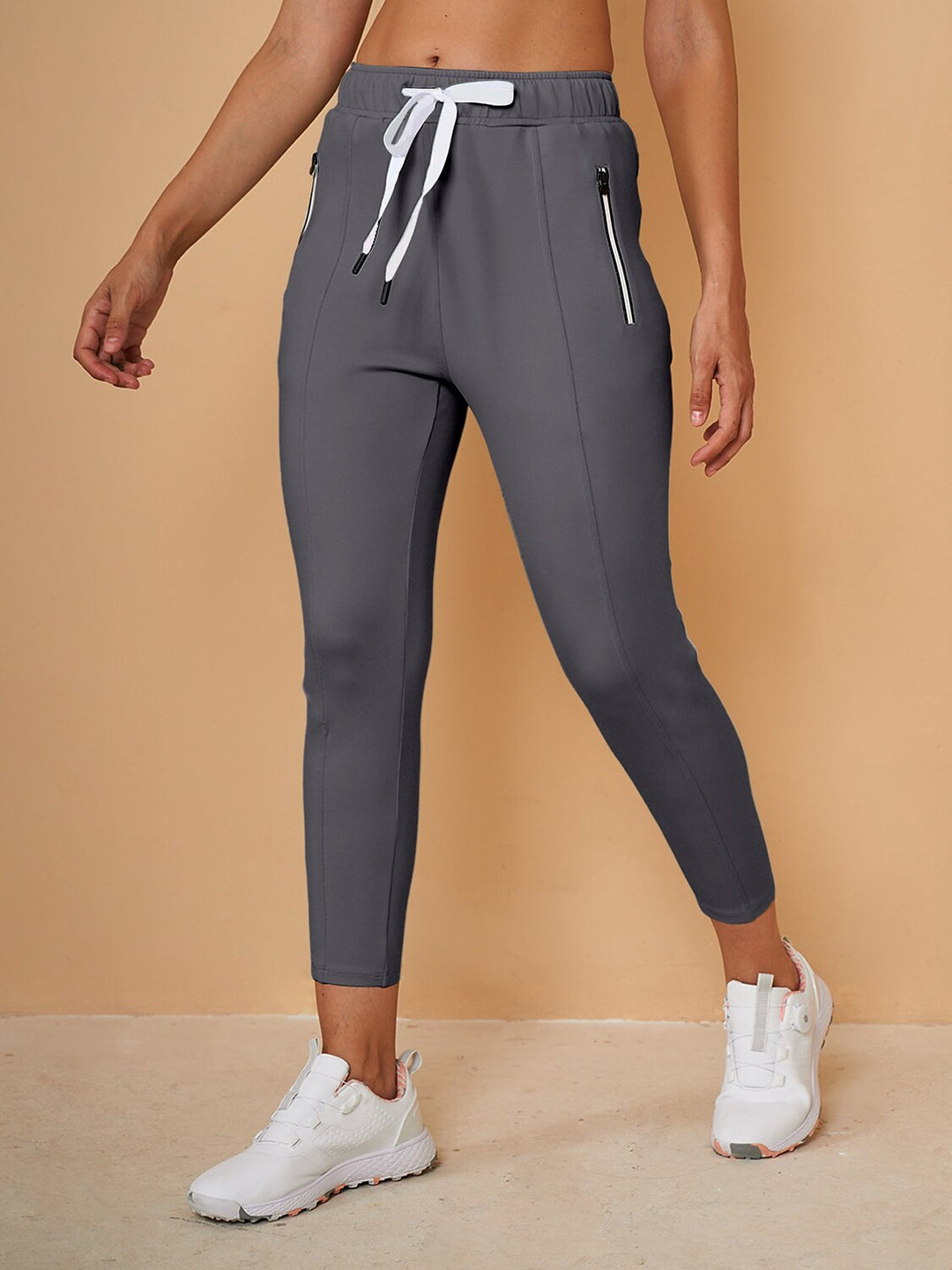 Capri-Jogginghosen für Damen mit verstellbarem Kordelzug, kurze Sport-Jogger im lässigen Stil und vielseitigem Design